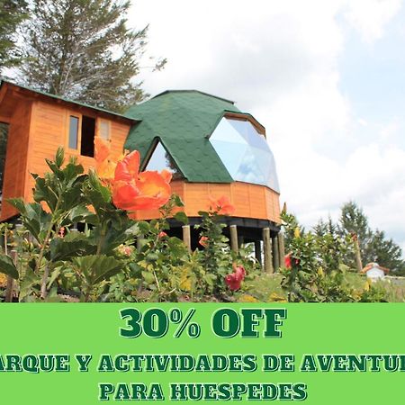 Glamping Y Chalet Aventura Park Villa De Leyva La Periquera Dış mekan fotoğraf