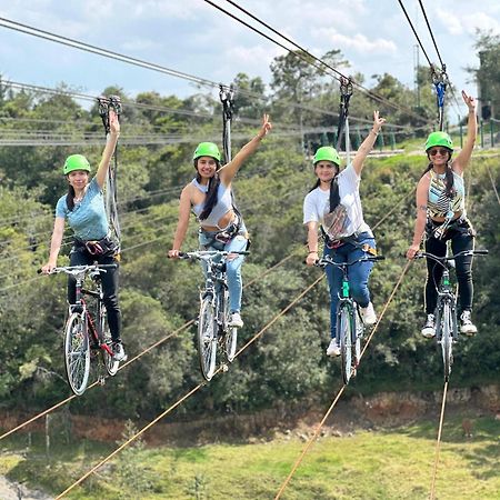 Glamping Y Chalet Aventura Park Villa De Leyva La Periquera Dış mekan fotoğraf