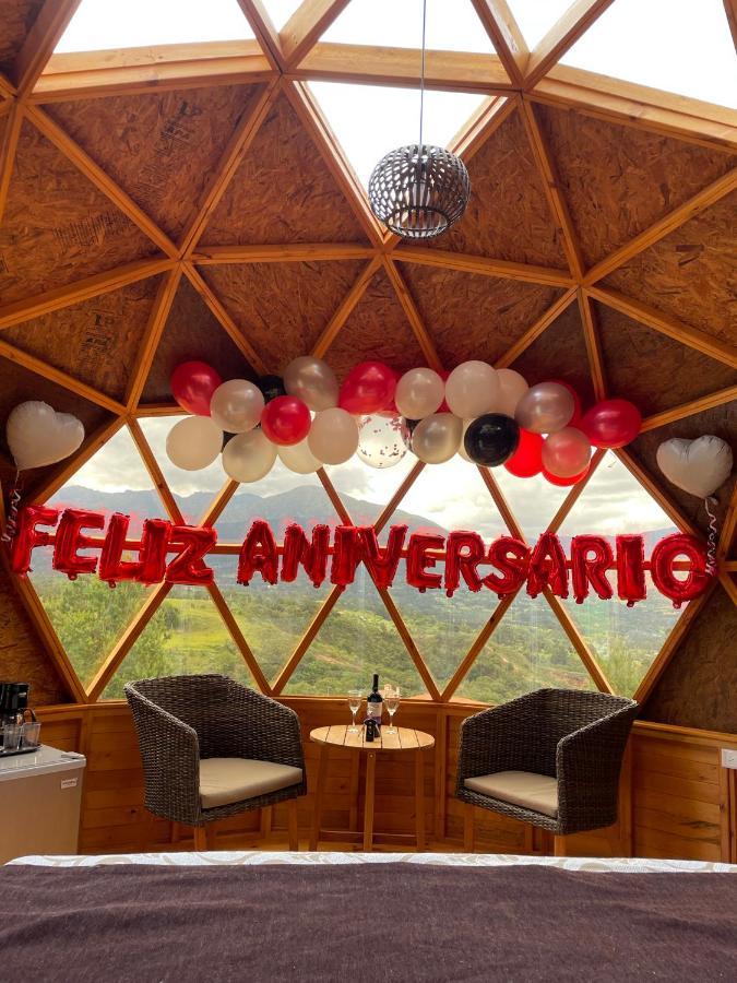 Glamping Y Chalet Aventura Park Villa De Leyva La Periquera Dış mekan fotoğraf