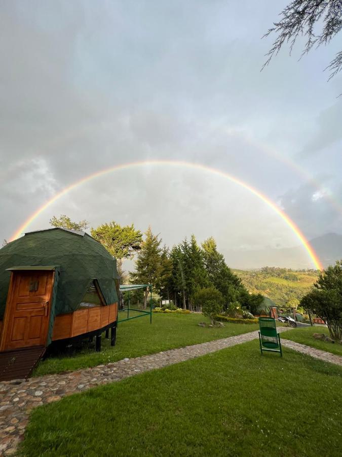 Glamping Y Chalet Aventura Park Villa De Leyva La Periquera Dış mekan fotoğraf