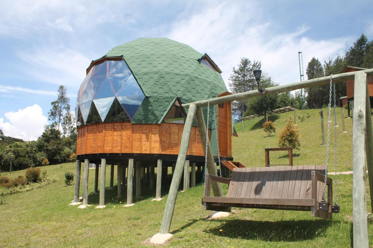 Glamping Y Chalet Aventura Park Villa De Leyva La Periquera Dış mekan fotoğraf
