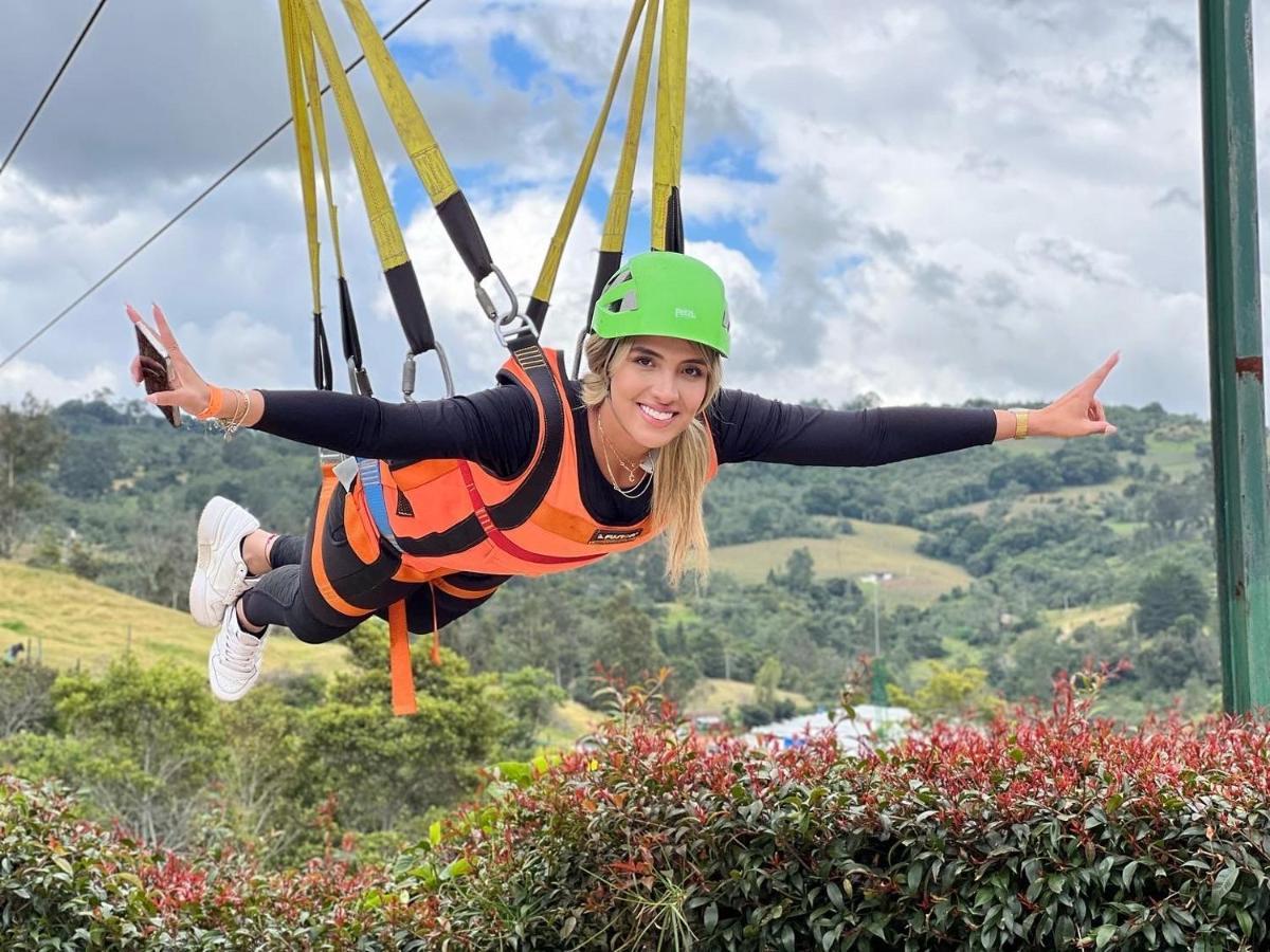 Glamping Y Chalet Aventura Park Villa De Leyva La Periquera Dış mekan fotoğraf
