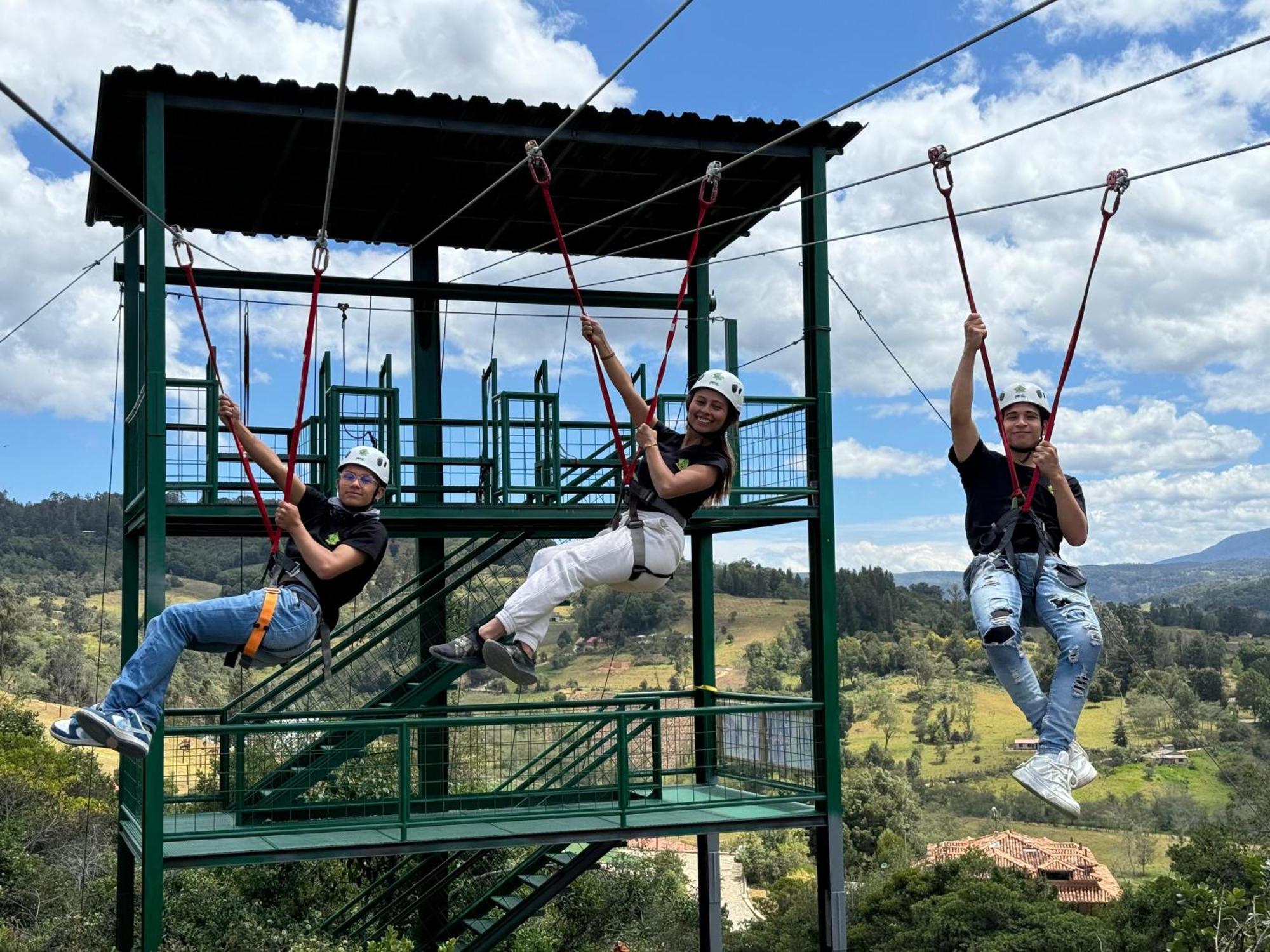 Glamping Y Chalet Aventura Park Villa De Leyva La Periquera Dış mekan fotoğraf