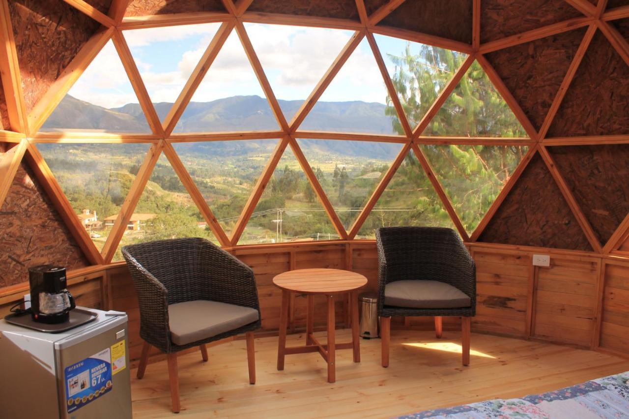Glamping Y Chalet Aventura Park Villa De Leyva La Periquera Dış mekan fotoğraf