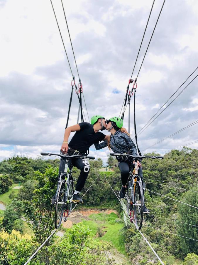 Glamping Y Chalet Aventura Park Villa De Leyva La Periquera Dış mekan fotoğraf